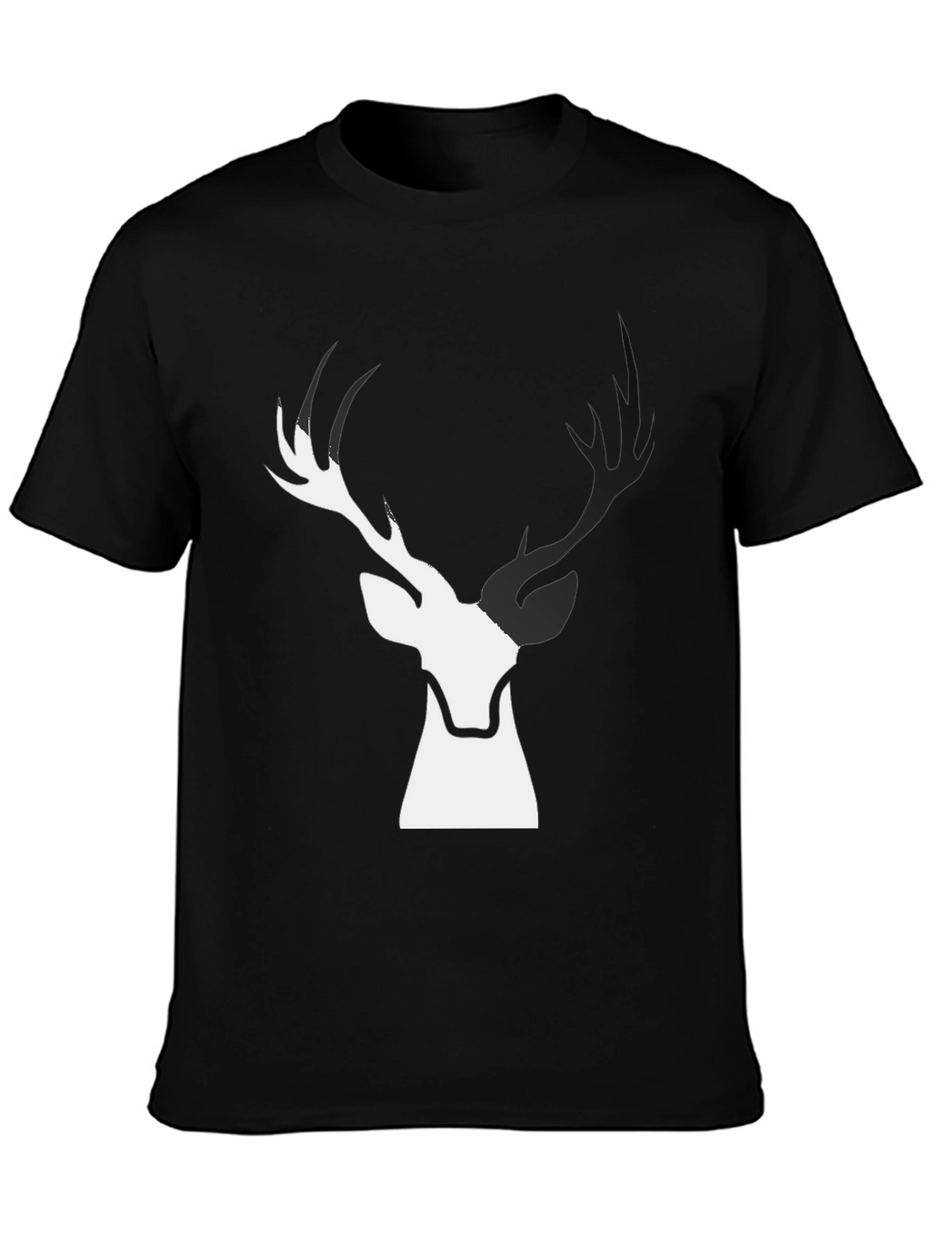 Deer Graphic Black T-Shirt