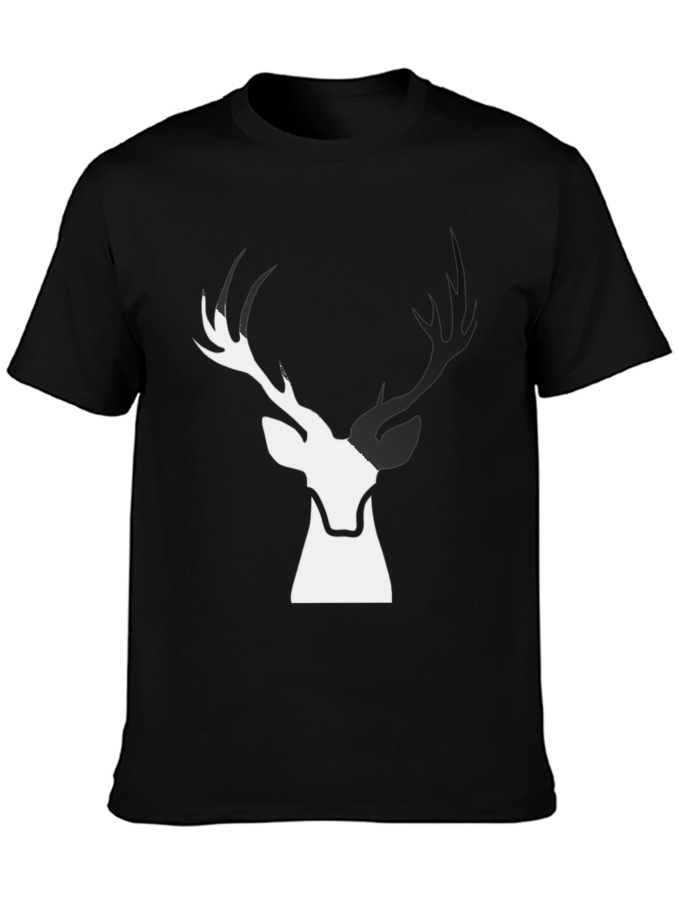 Deer Graphic Black T-Shirt