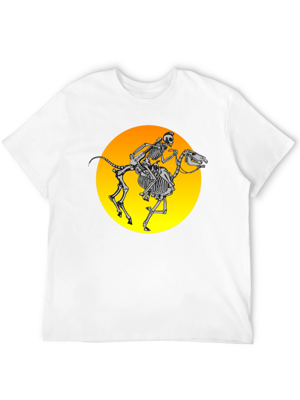 Skeleton Rider Graphic Tee - Black