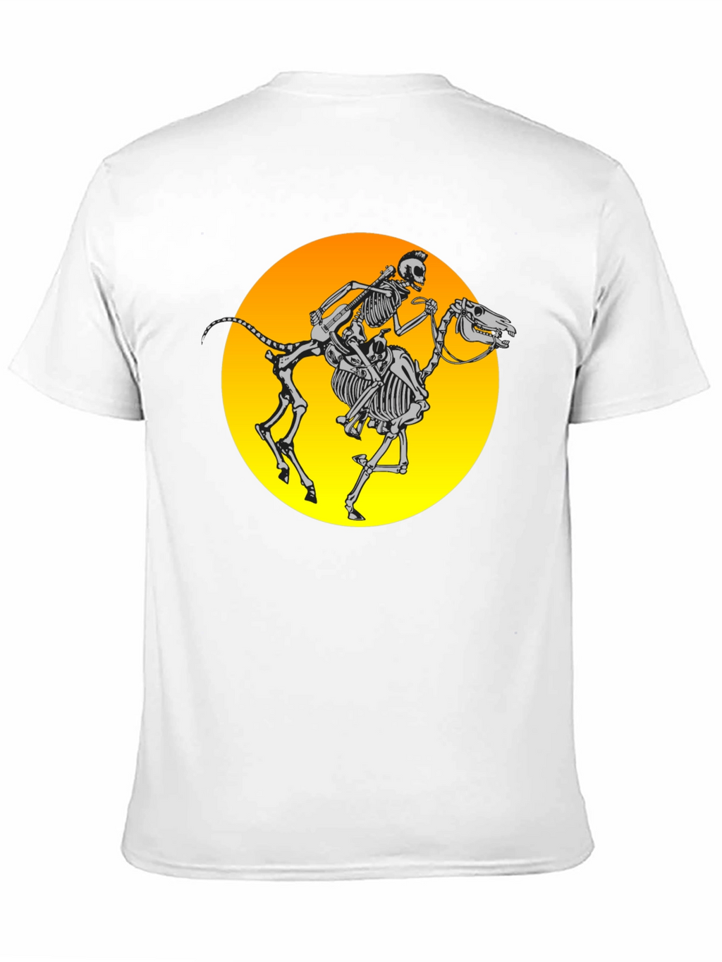 Skeleton Rider Graphic Tee - Black