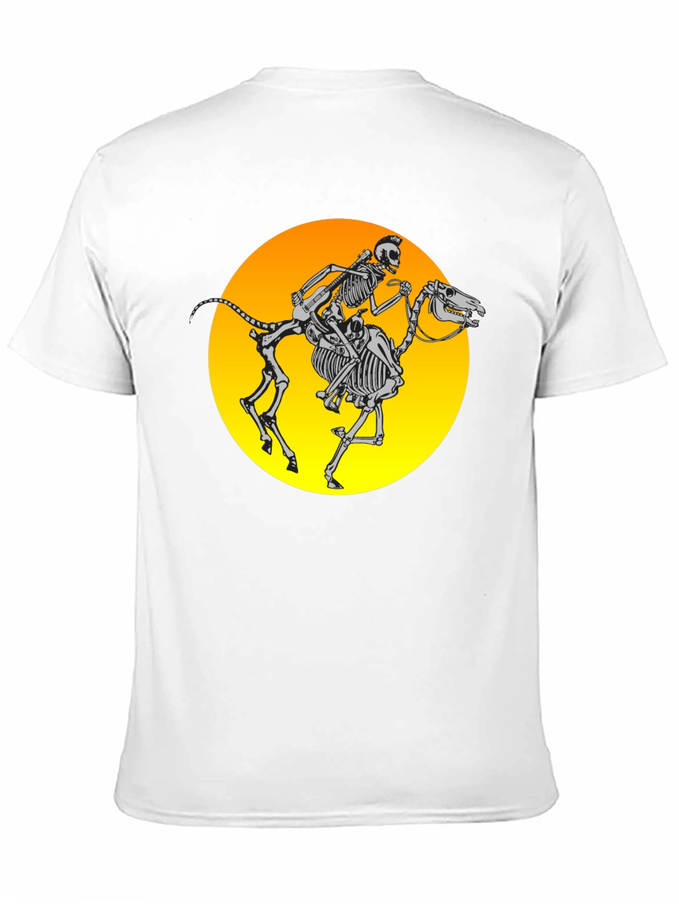 Skeleton Rider Graphic Tee - Black