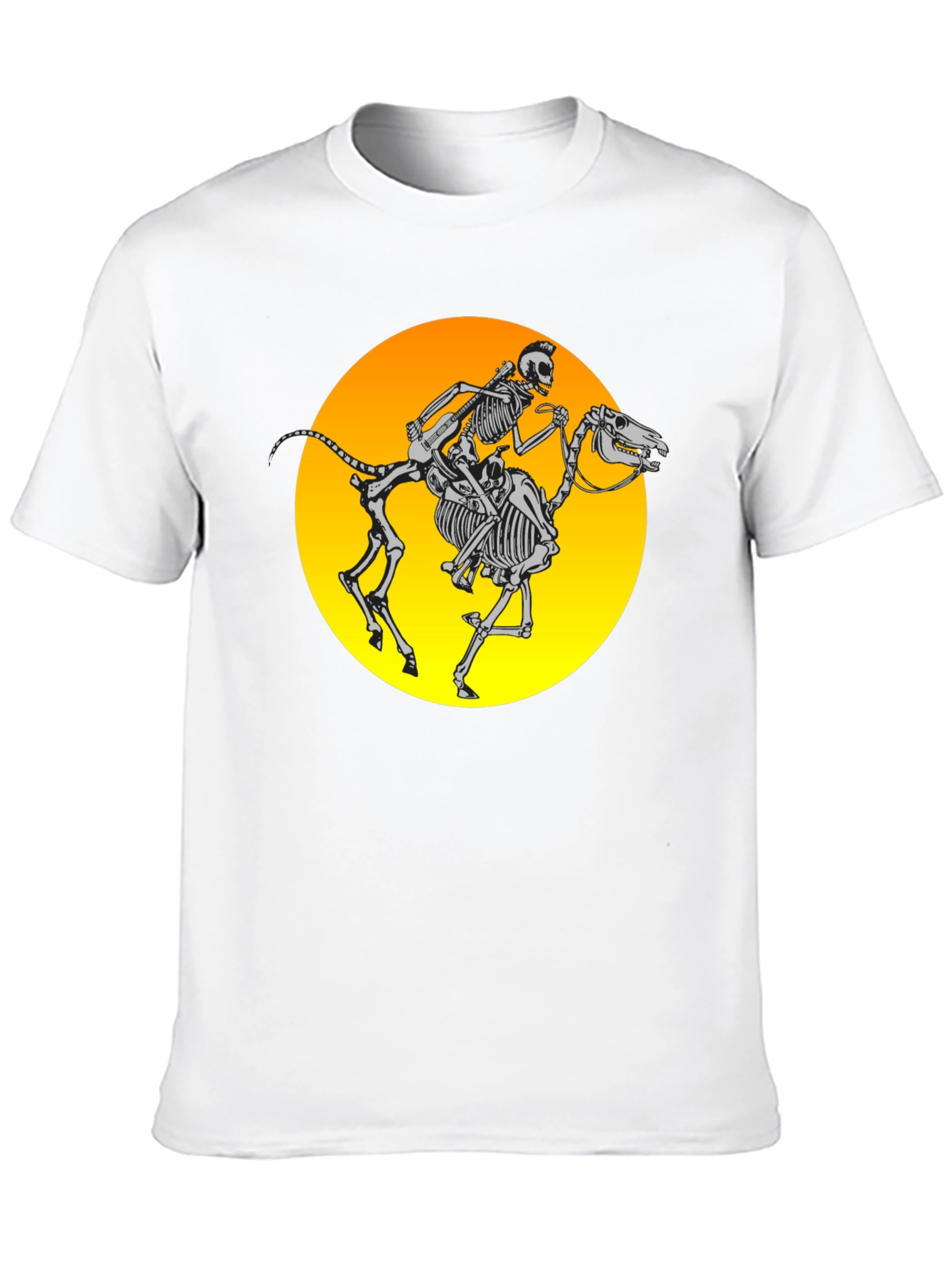 Skeleton Rider Graphic Tee - Black
