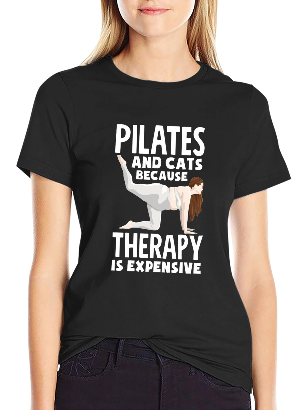 Pilates & Cats Therapy T-Shirt