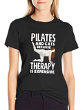 Pilates & Cats Therapy T-Shirt