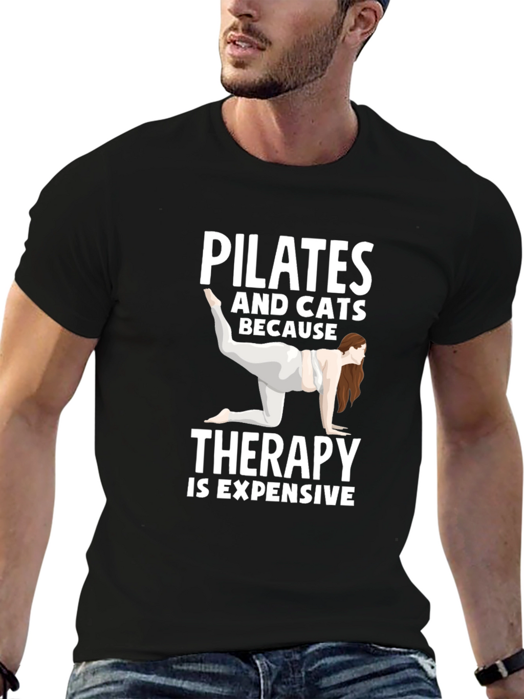 Pilates & Cats Therapy T-Shirt