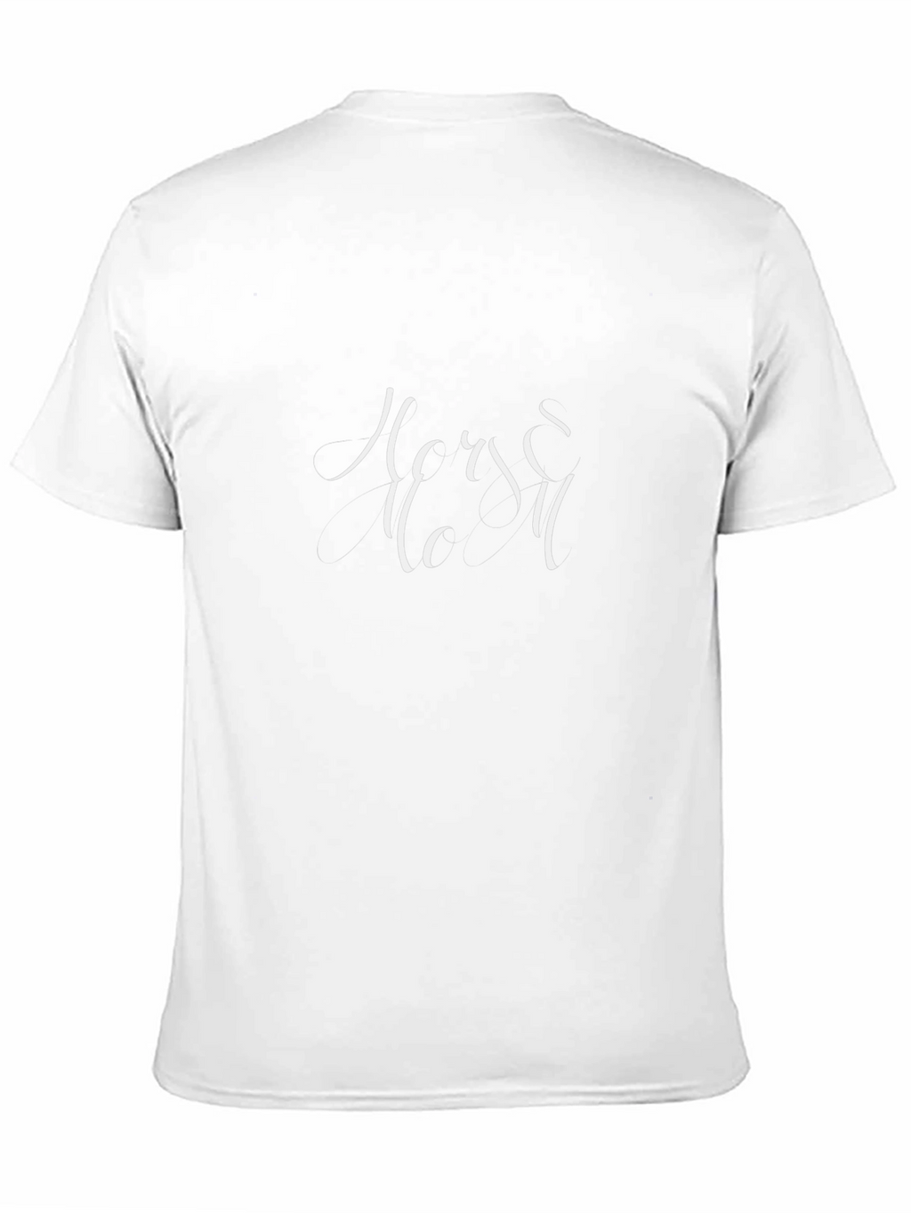 Elegant Black T-Shirt with Artistic White Print
