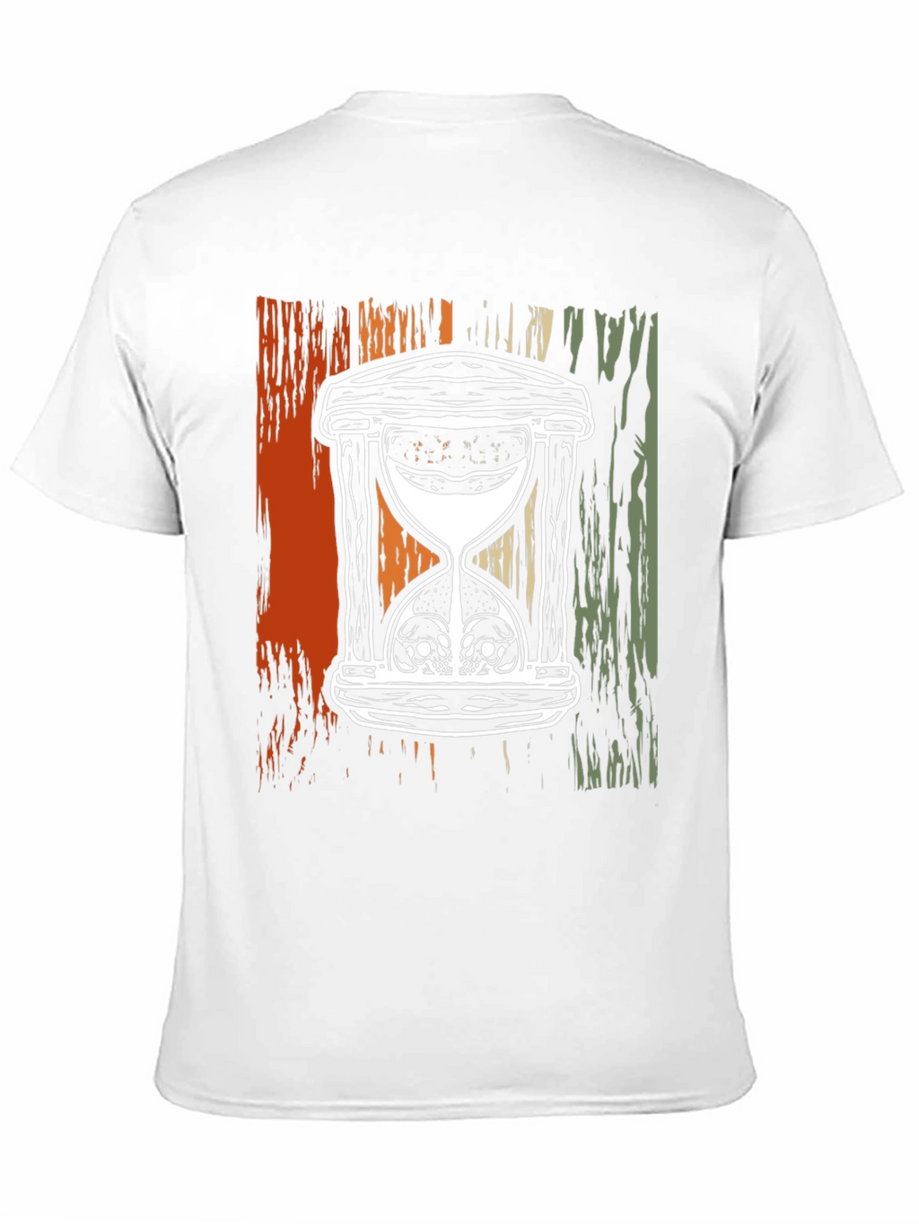 Skull Hourglass Graphic T-Shirt - Deathly Time