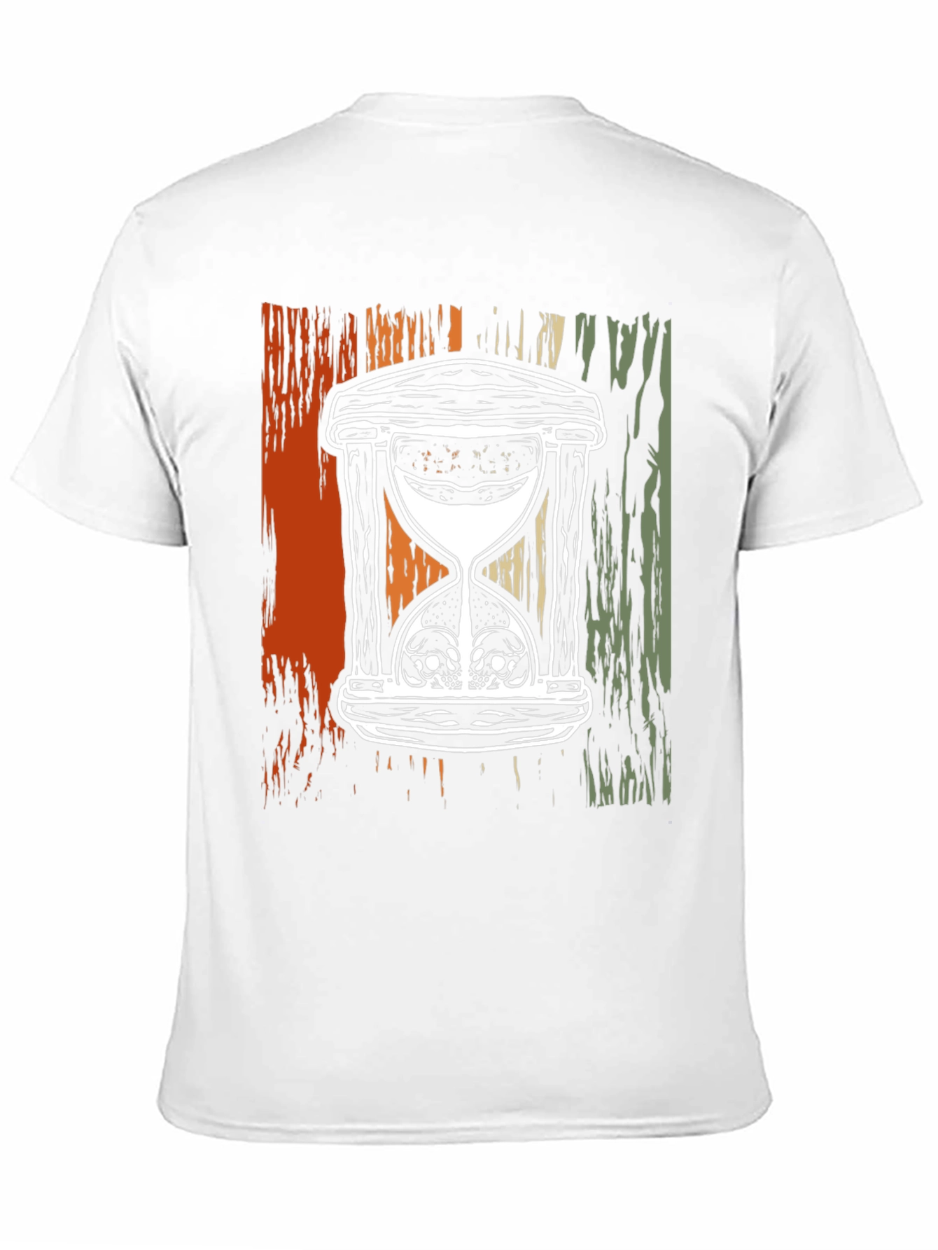 Skull Hourglass Graphic T-Shirt - Deathly Time