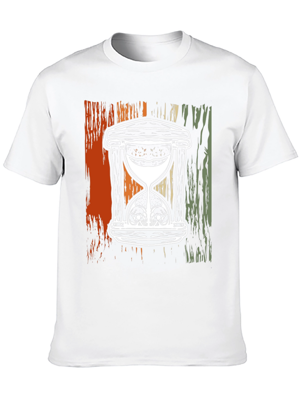 Skull Hourglass Graphic T-Shirt - Deathly Time