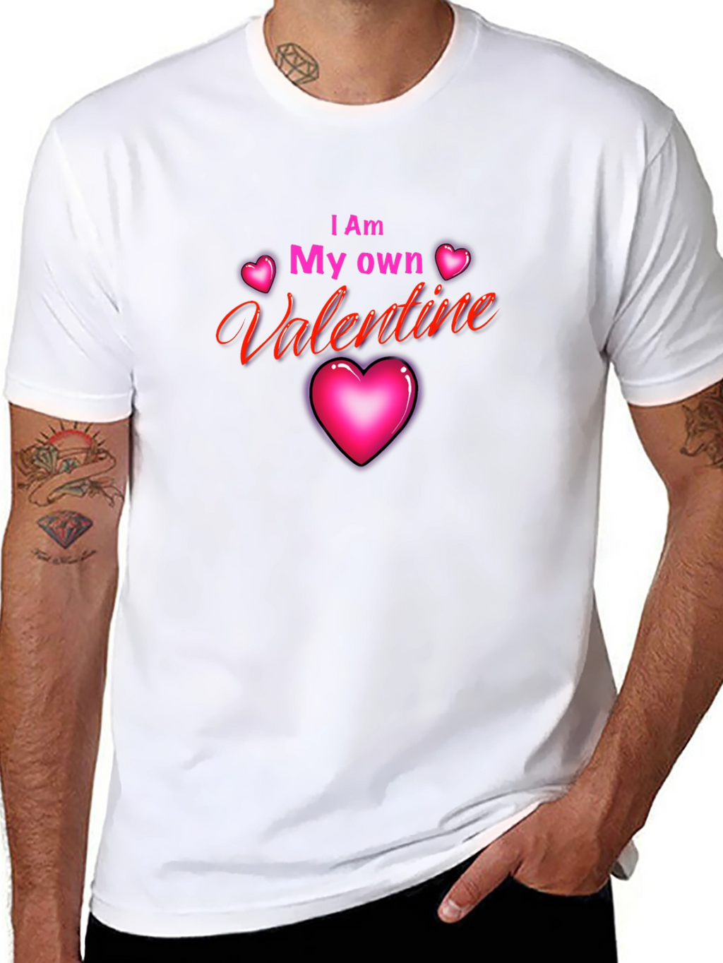 I Am My Own Valentine Black T-Shirt