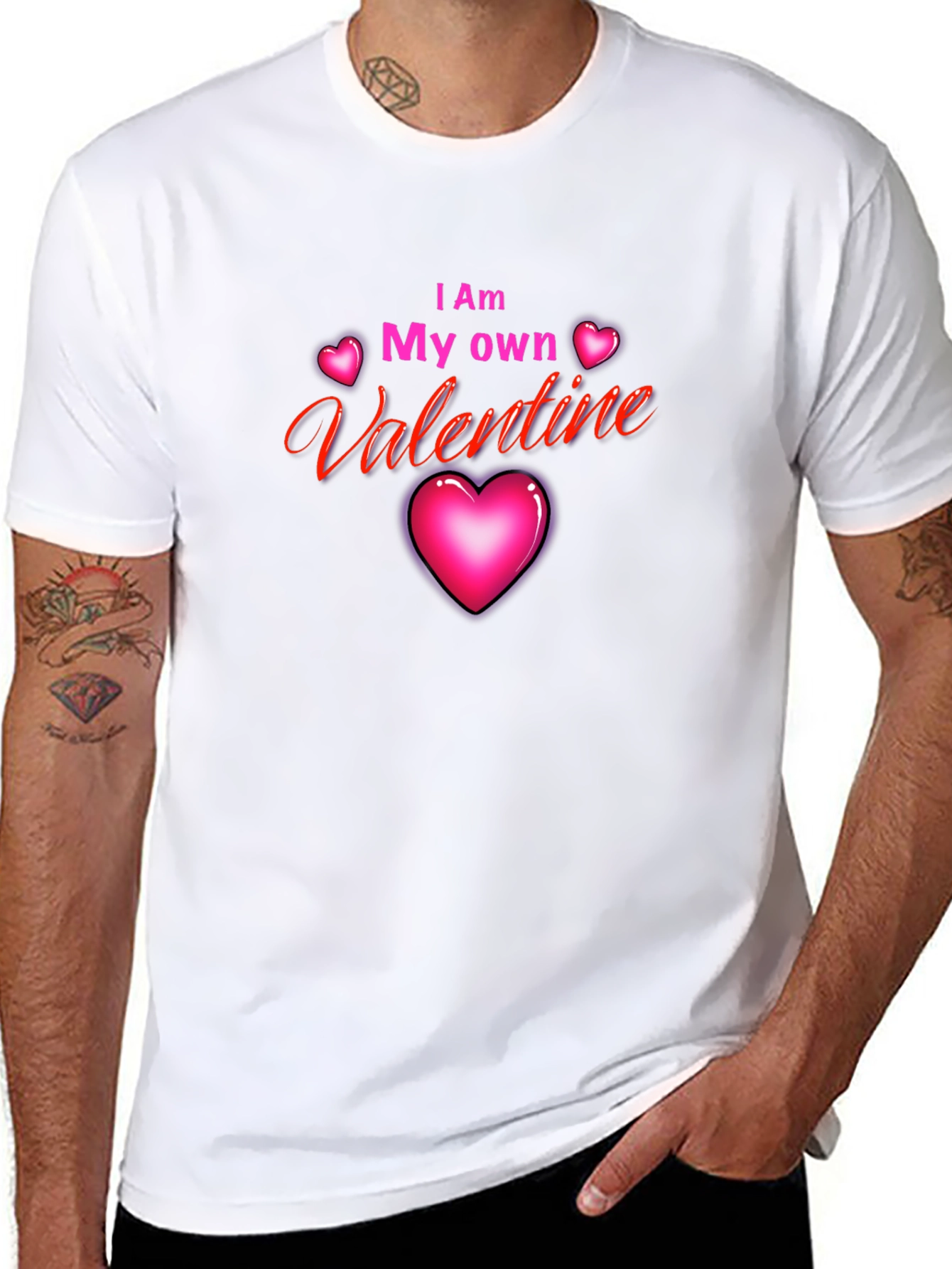 I Am My Own Valentine Black T-Shirt