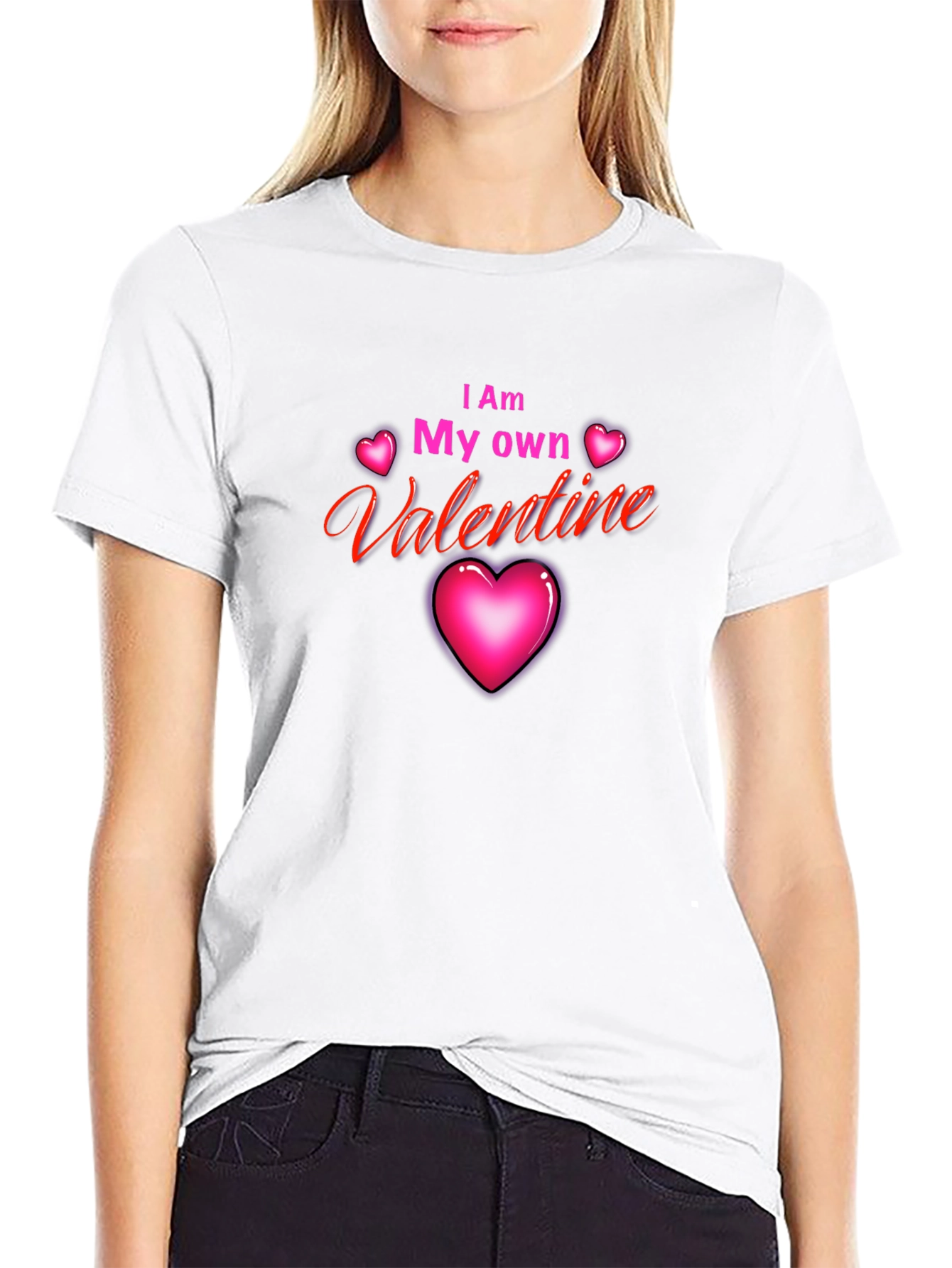 I Am My Own Valentine Black T-Shirt