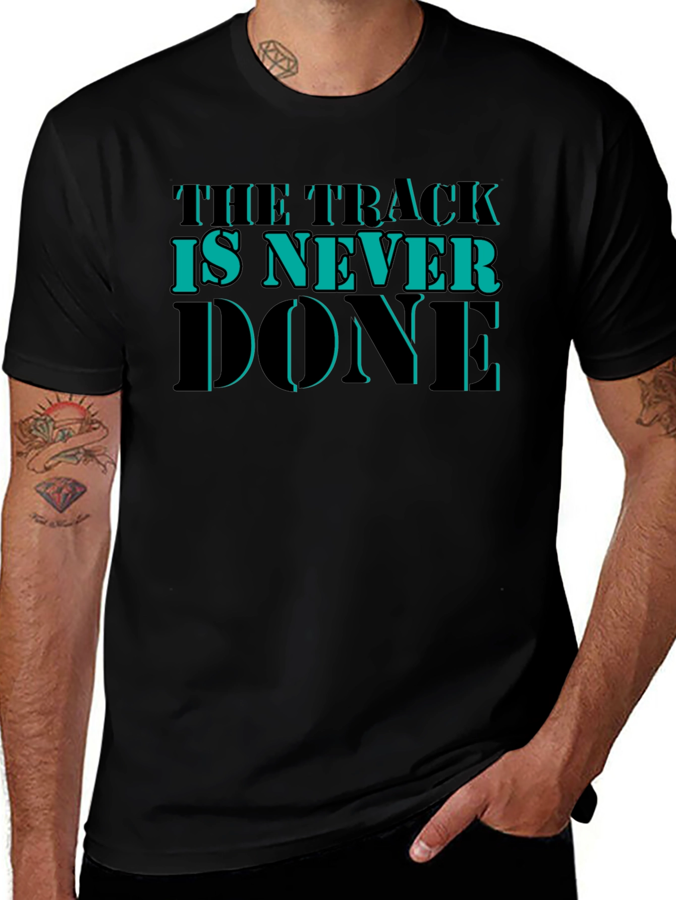 The Track is Never Done Graphic T-Shirt