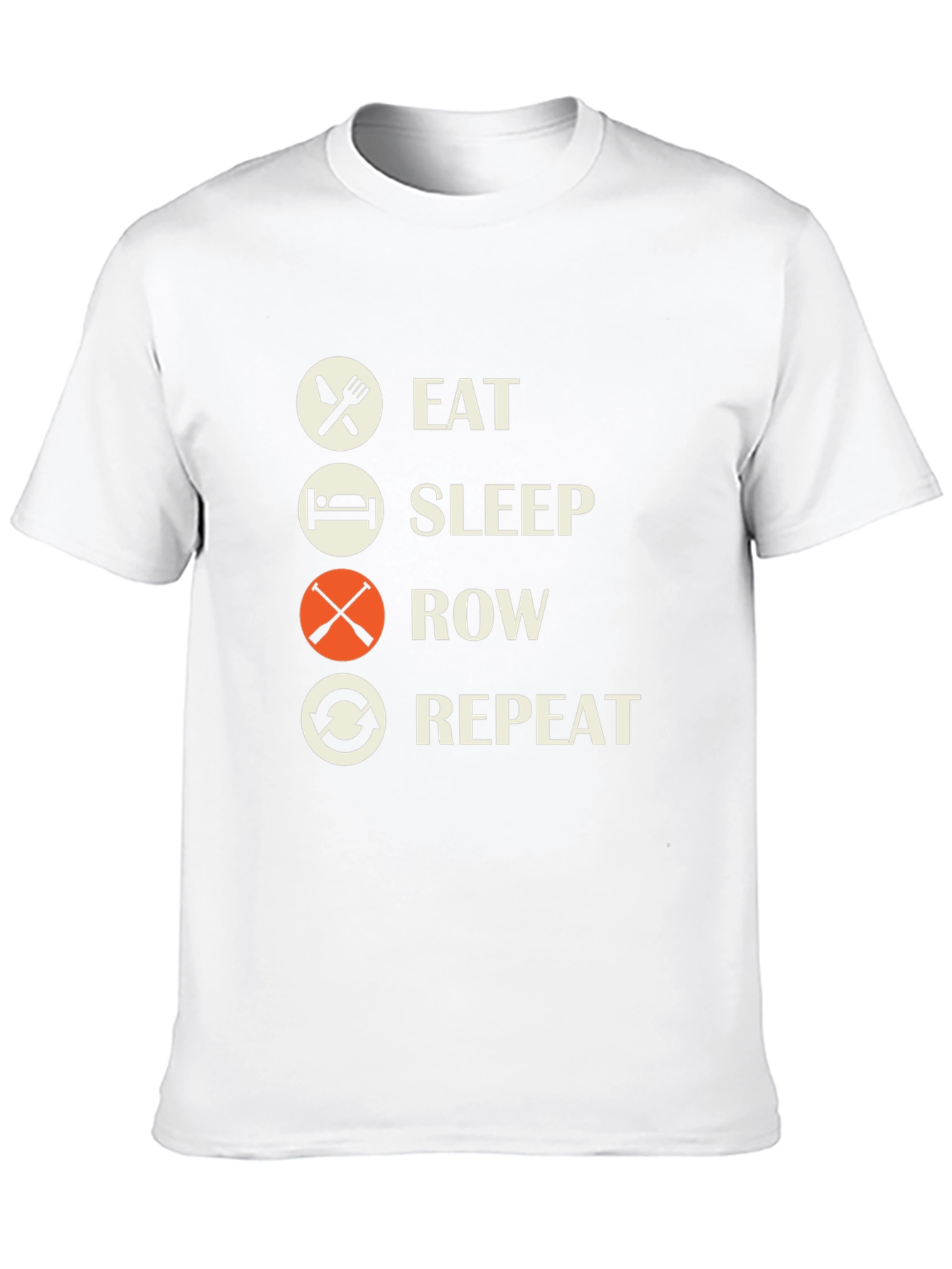 Eat Sleep Row Repeat Black T-Shirt