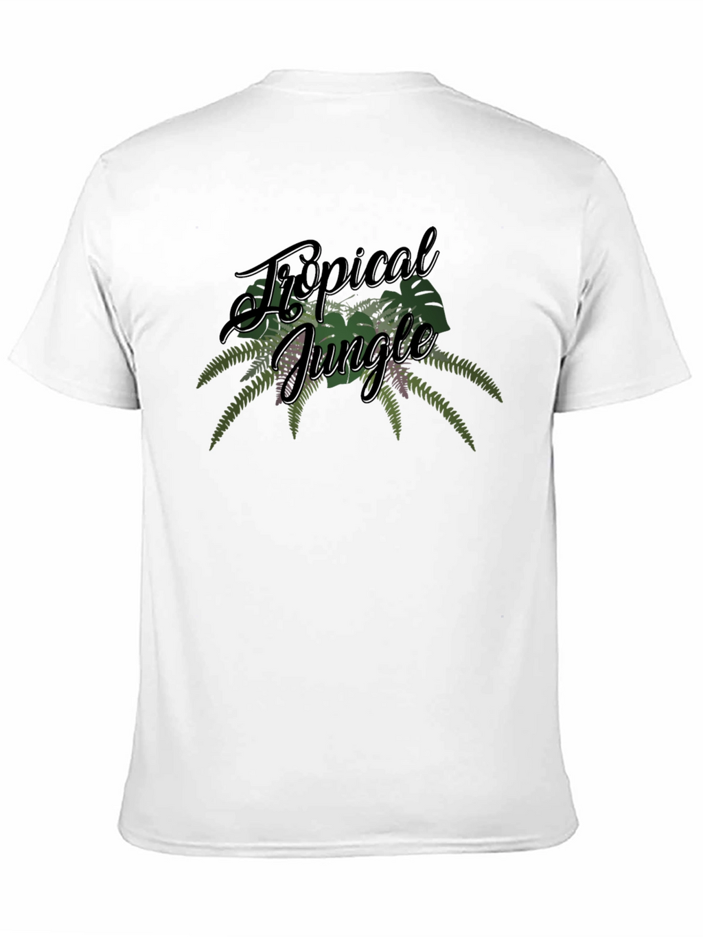 Tropical Jungle Graphic T-Shirt - Black Tee