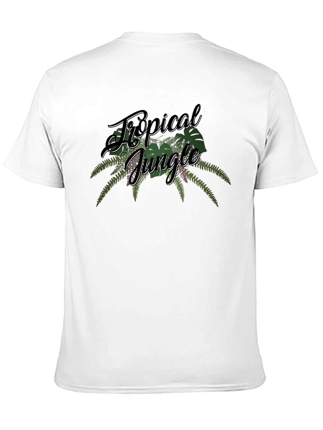Tropical Jungle Graphic T-Shirt - Black Tee