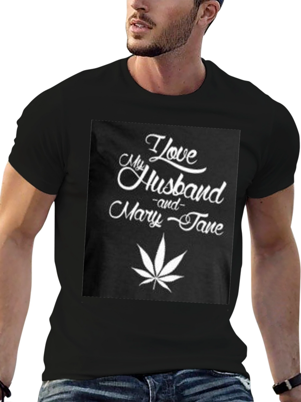 I Love My Husband & Mary Jane Graphic T-Shirt