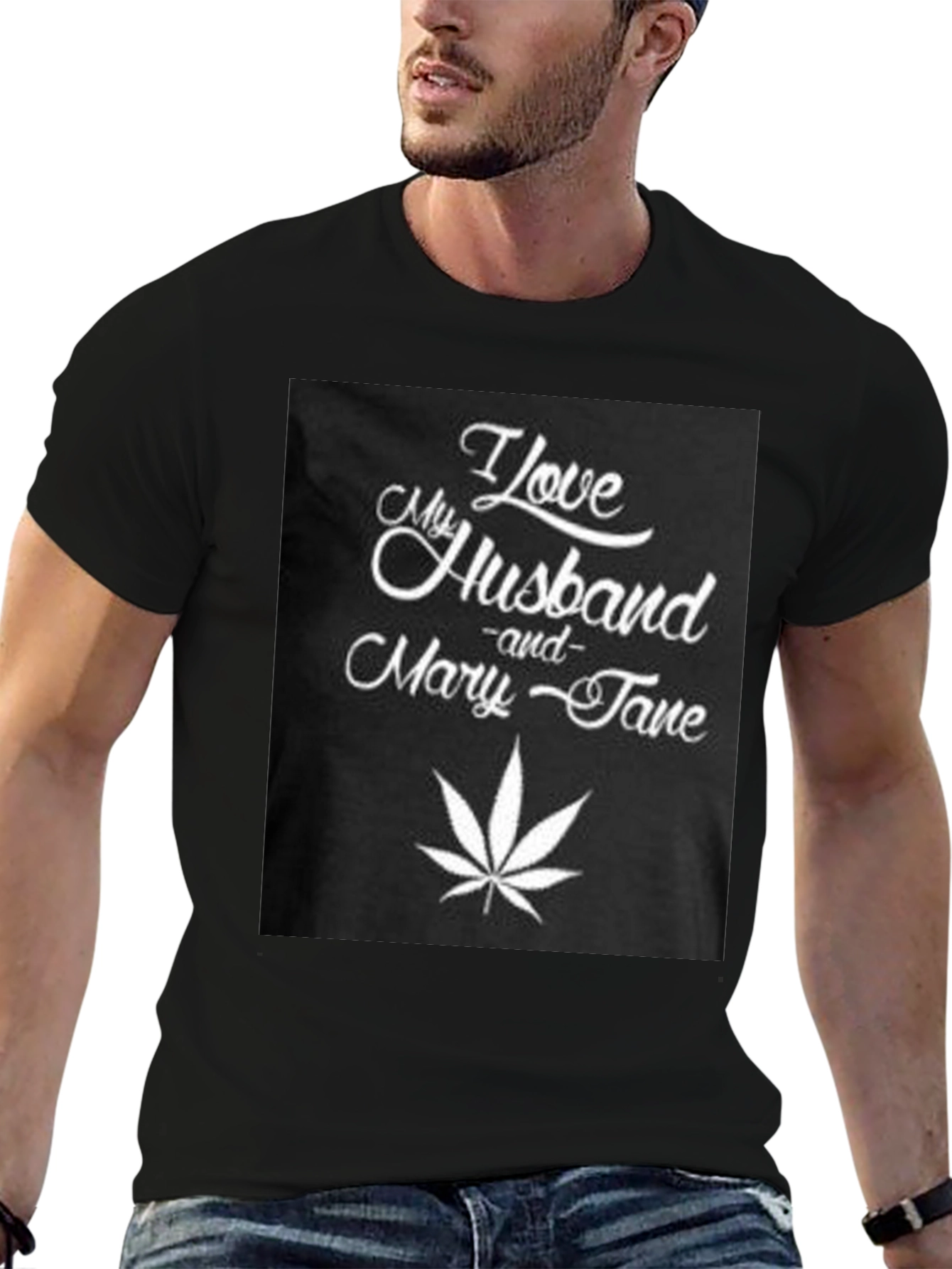 I Love My Husband & Mary Jane Graphic T-Shirt
