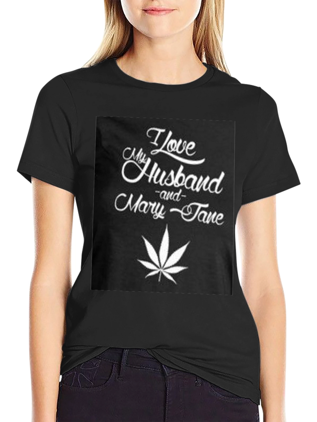 I Love My Husband & Mary Jane Graphic T-Shirt