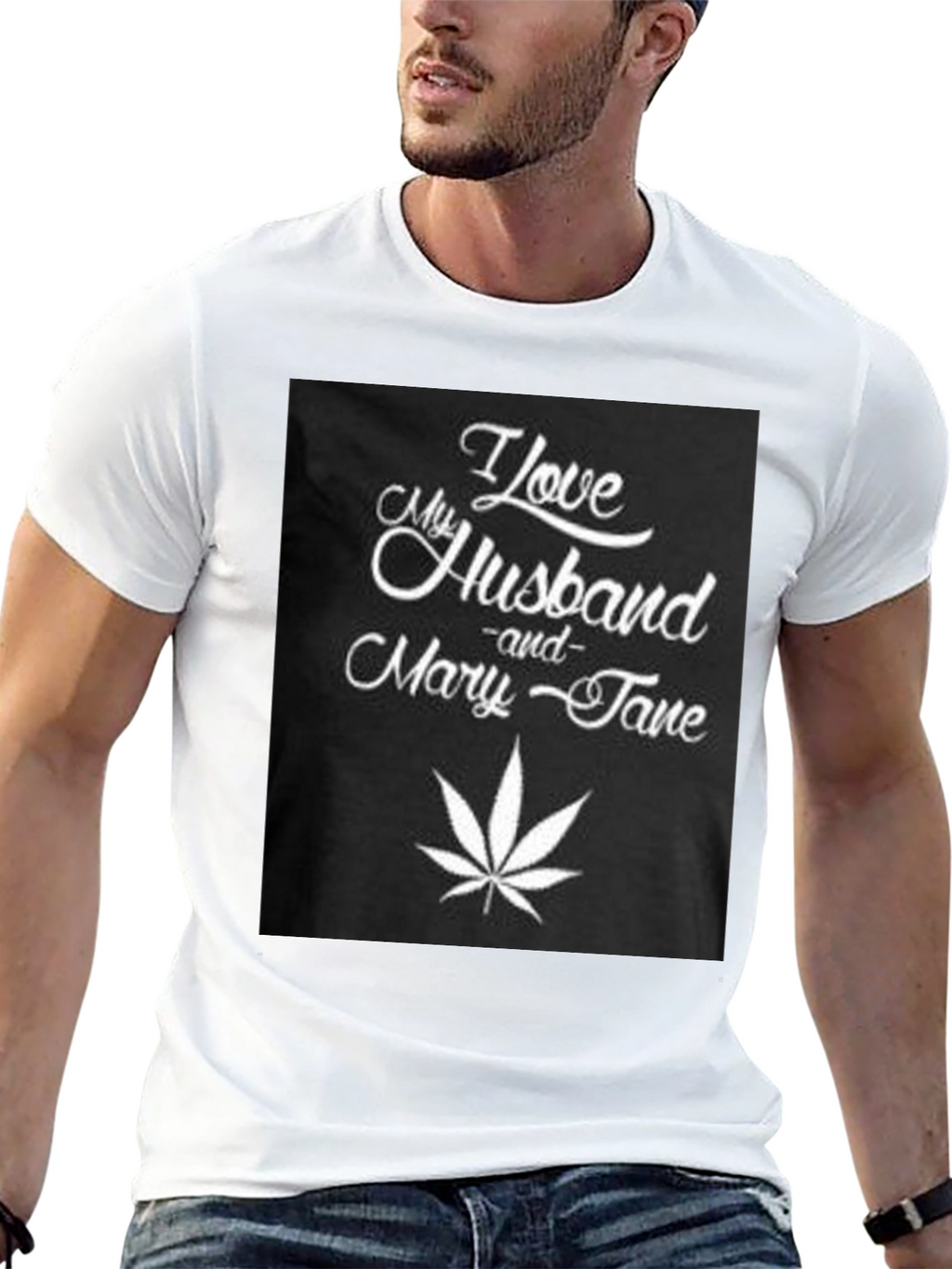 I Love My Husband & Mary Jane Graphic T-Shirt