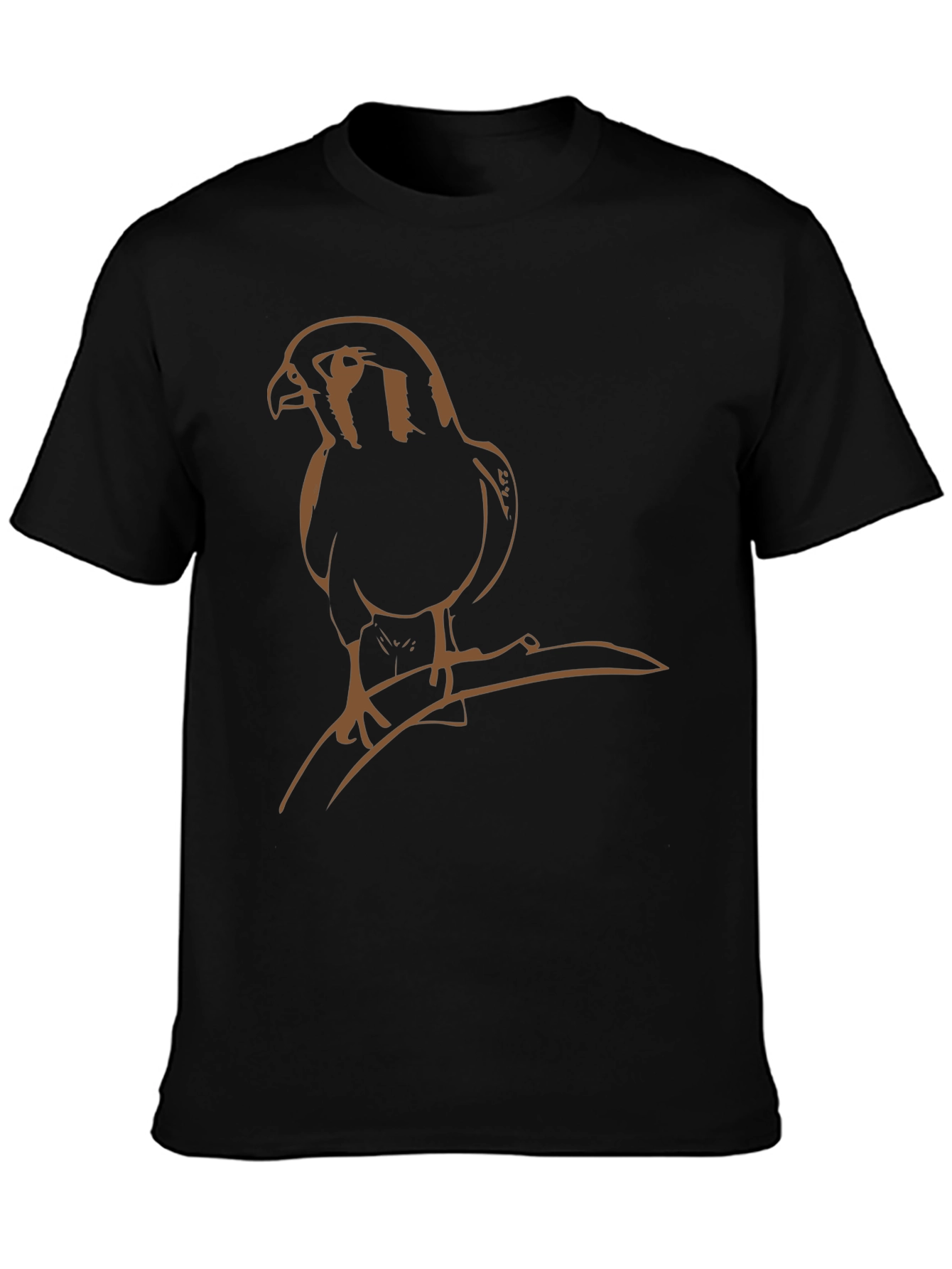Hawk Graphic Tee - Stylish Bird Print T-Shirt