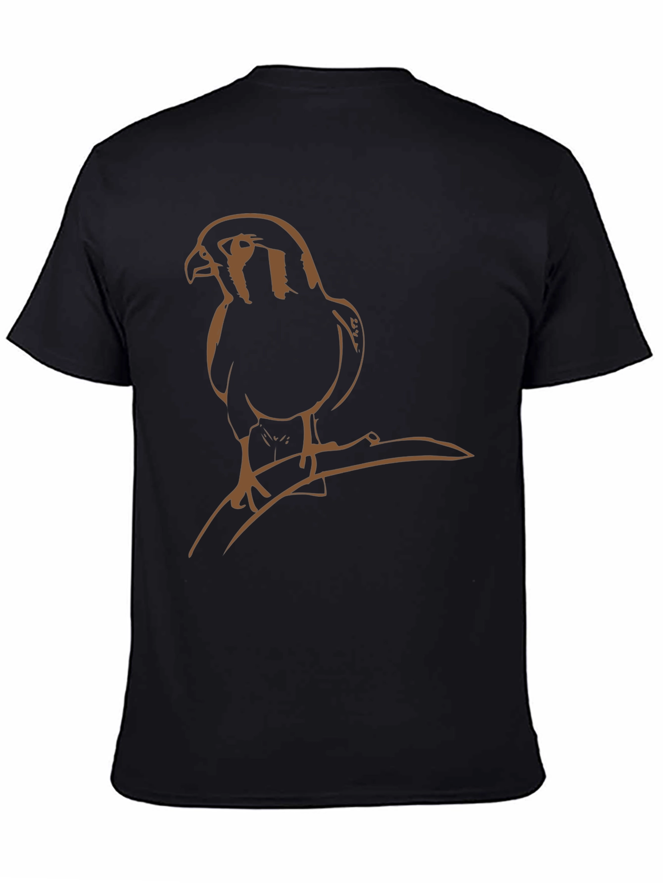 Hawk Graphic Tee - Stylish Bird Print T-Shirt