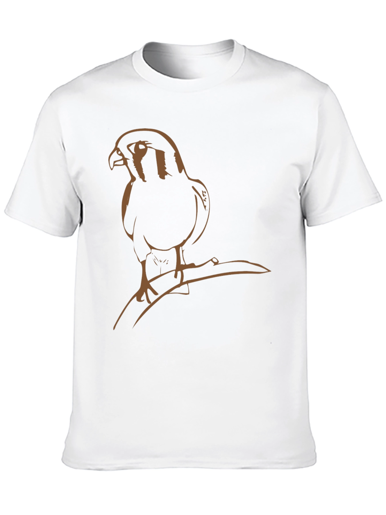 Hawk Graphic Tee - Stylish Bird Print T-Shirt