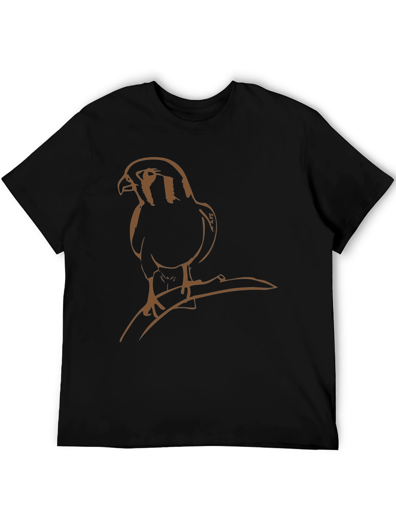 Hawk Graphic Tee - Stylish Bird Print T-Shirt