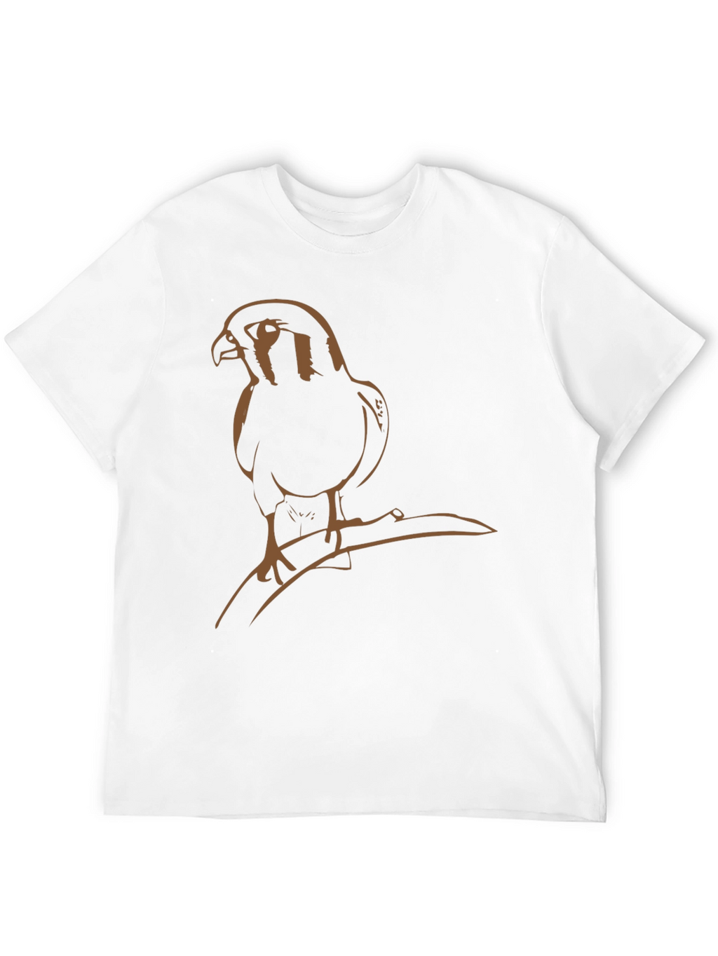 Hawk Graphic Tee - Stylish Bird Print T-Shirt