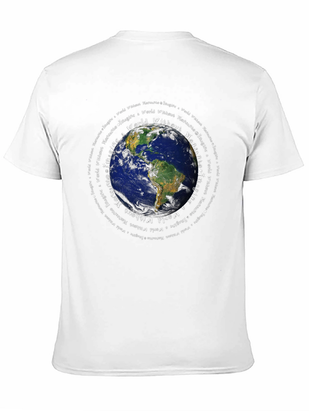 Imagine a World Without Monsanto Earth Graphic T-Shirt