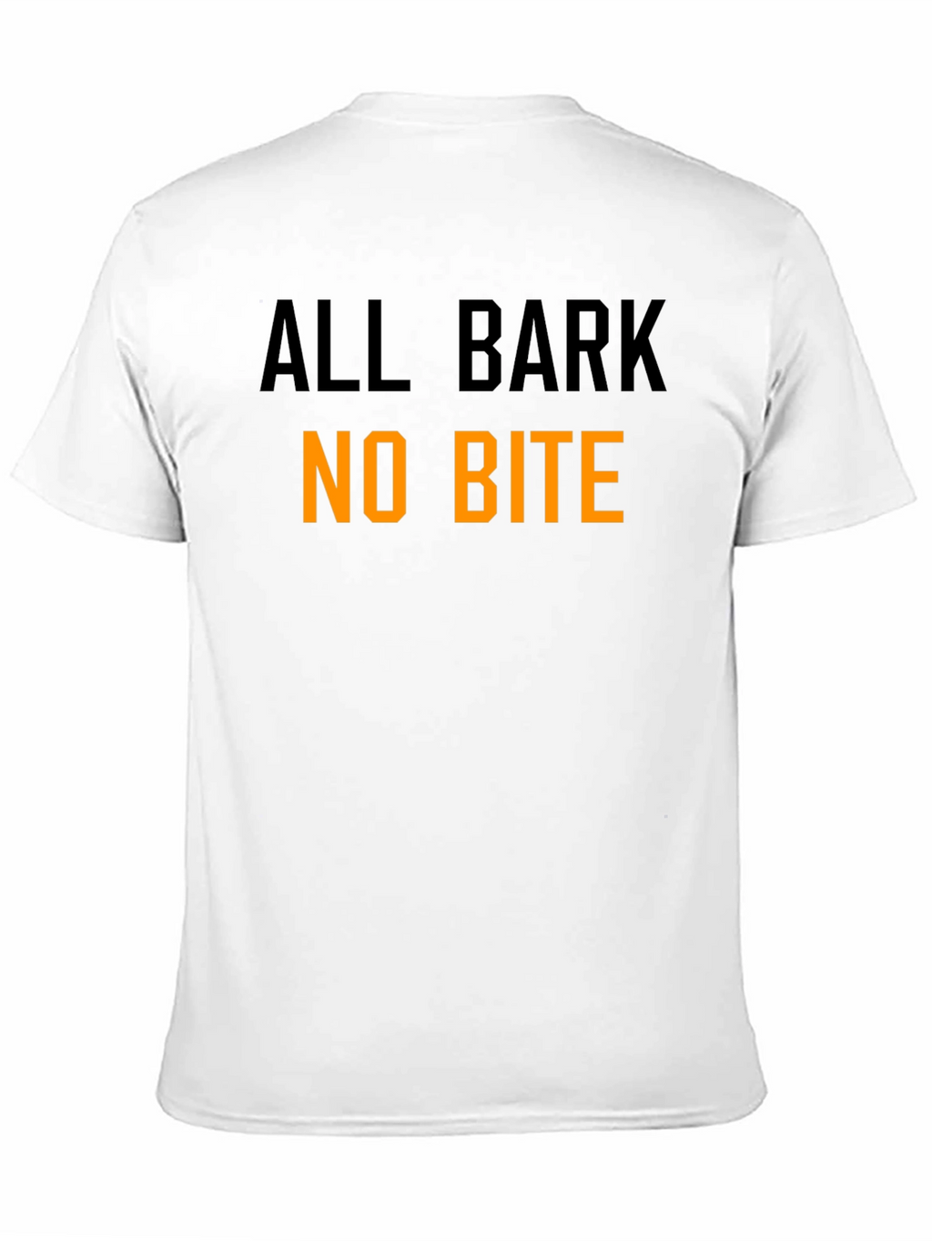 All Bark No Bite Graphic Tee - Black Cotton