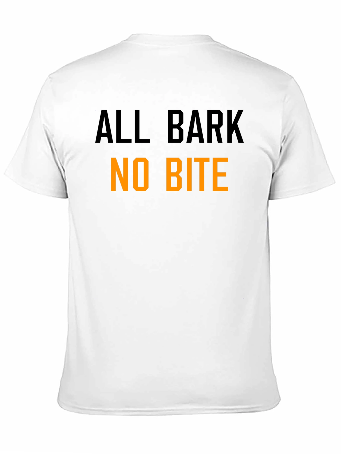 All Bark No Bite Graphic Tee - Black Cotton