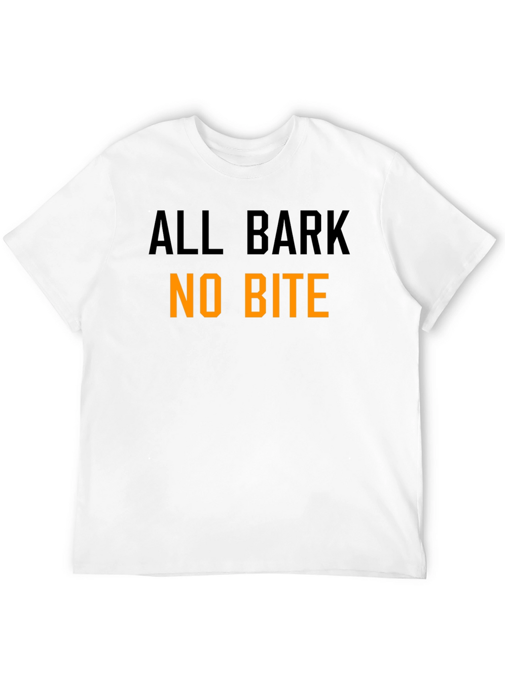 All Bark No Bite Graphic Tee - Black Cotton