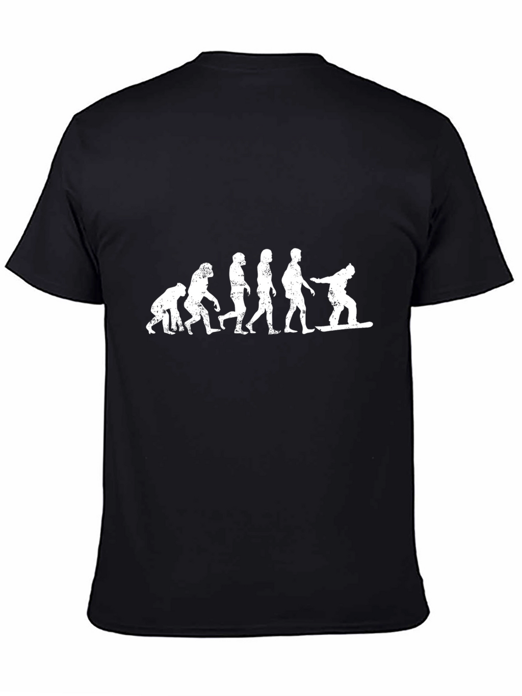Evolution of Snowboarding T-Shirt - Black Graphic Tee