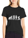 Evolution of Snowboarding T-Shirt - Black Graphic Tee