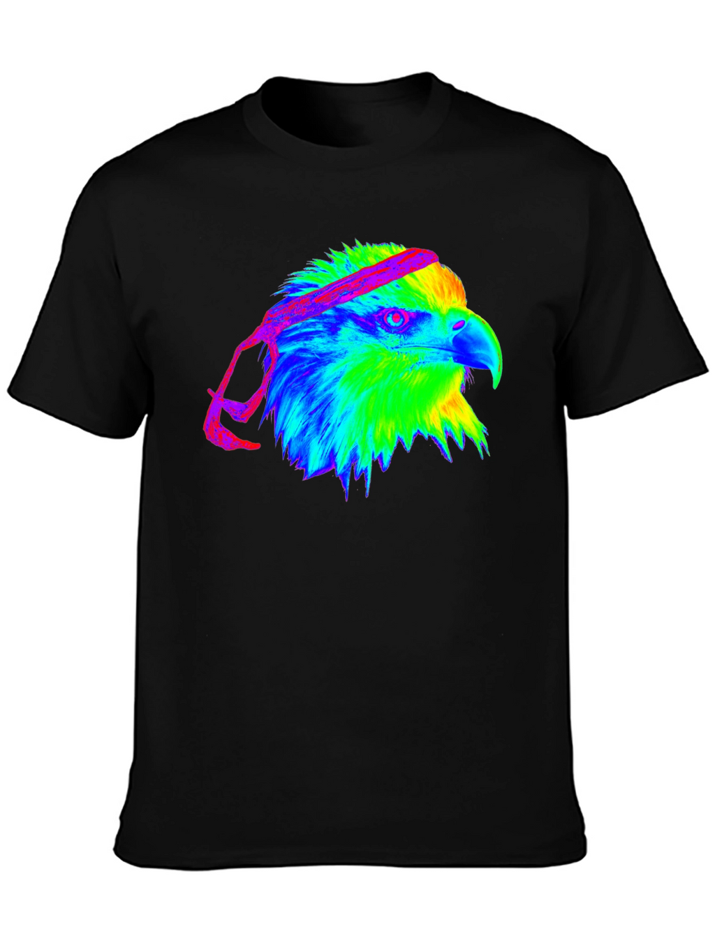 Eagle Head Graphic Tee - Black T-Shirt
