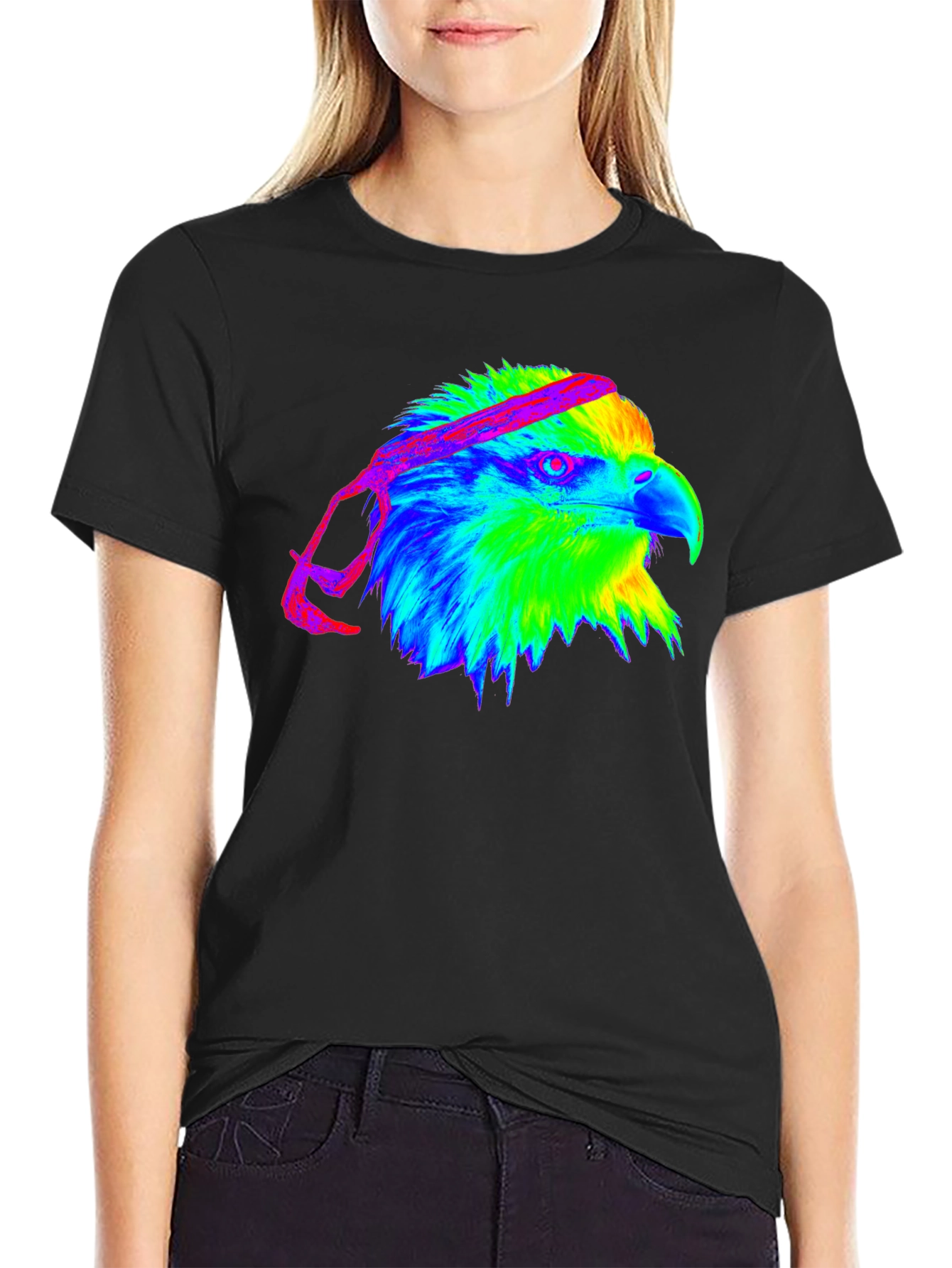 Eagle Head Graphic Tee - Black T-Shirt