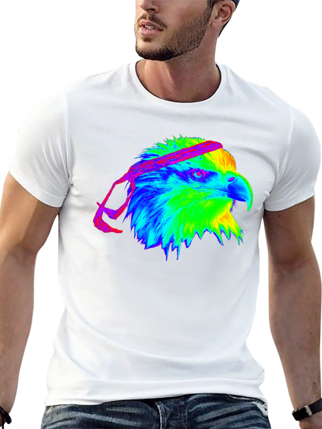Eagle Head Graphic Tee - Black T-Shirt