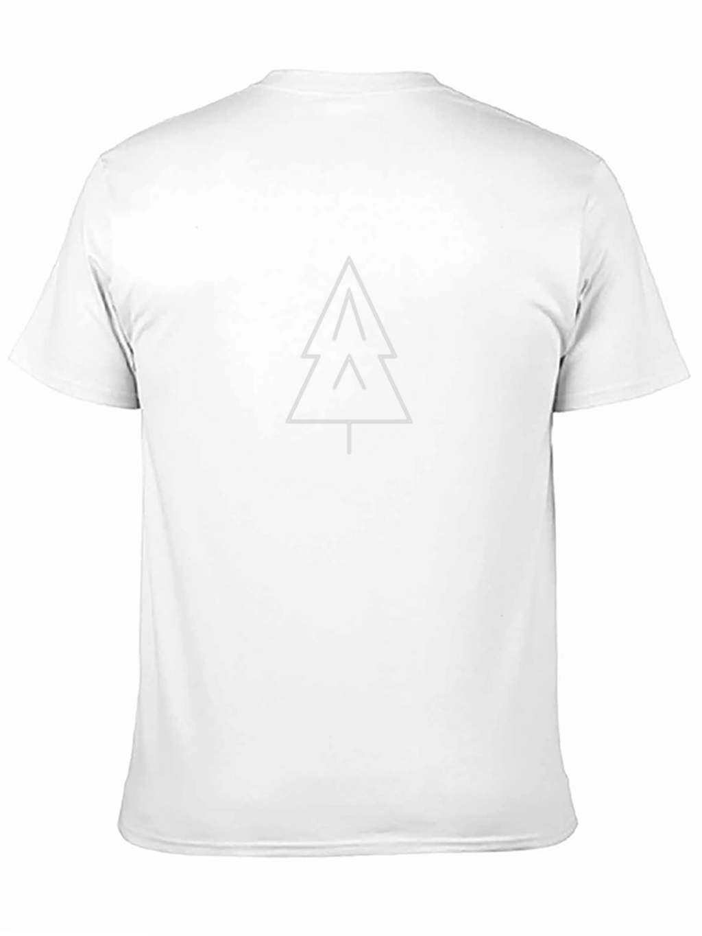 Minimalist Tree Graphic Black T-Shirt