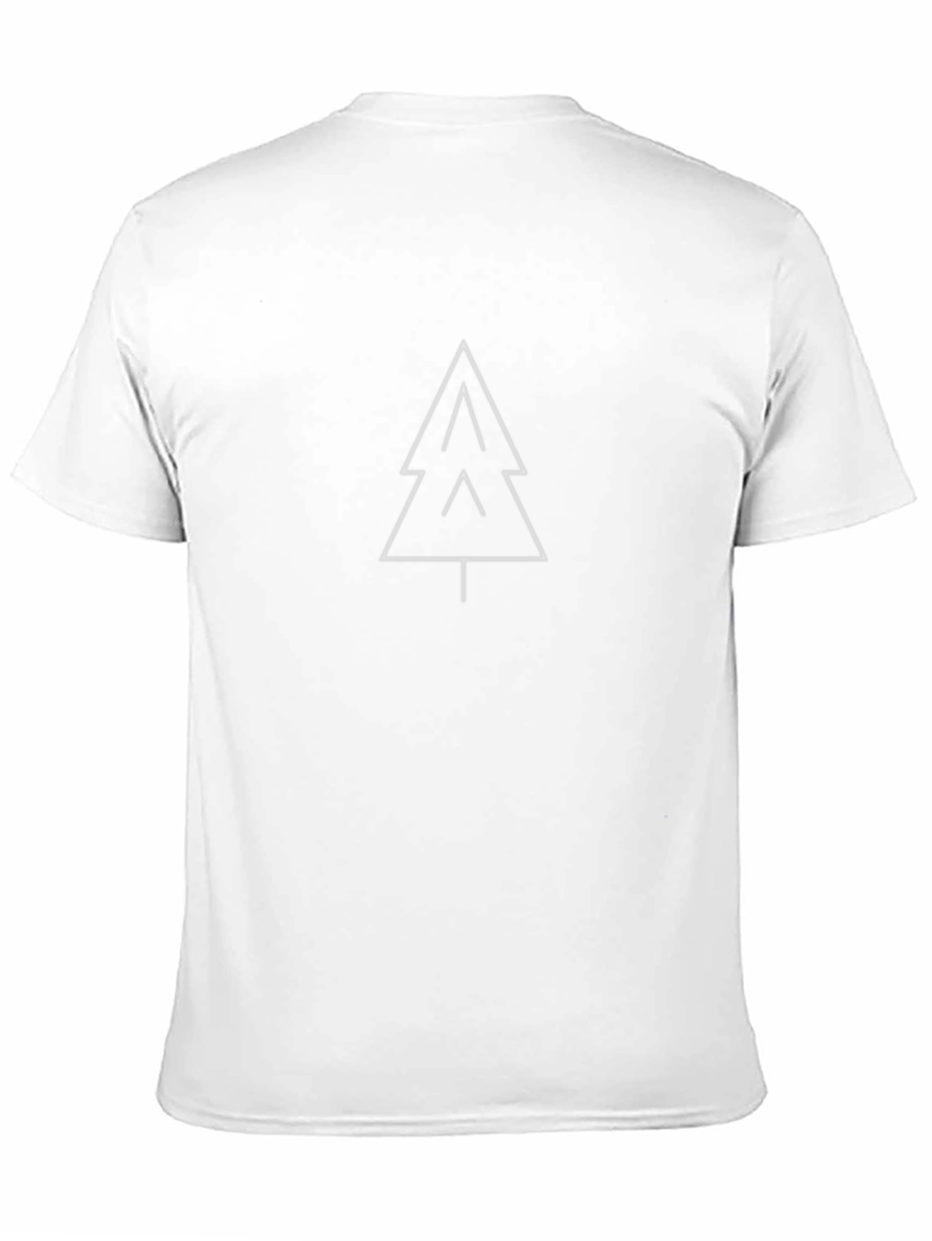 Minimalist Tree Graphic Black T-Shirt