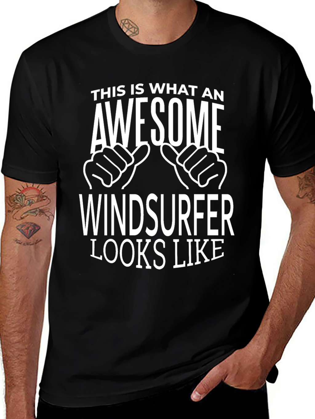 Awesome Windsurfer T-Shirt - Unique Design