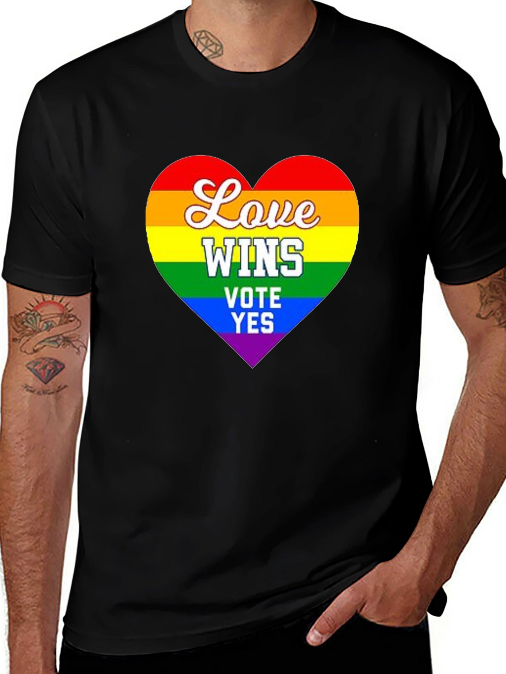 Love Wins Pride T-Shirt - Vote Yes