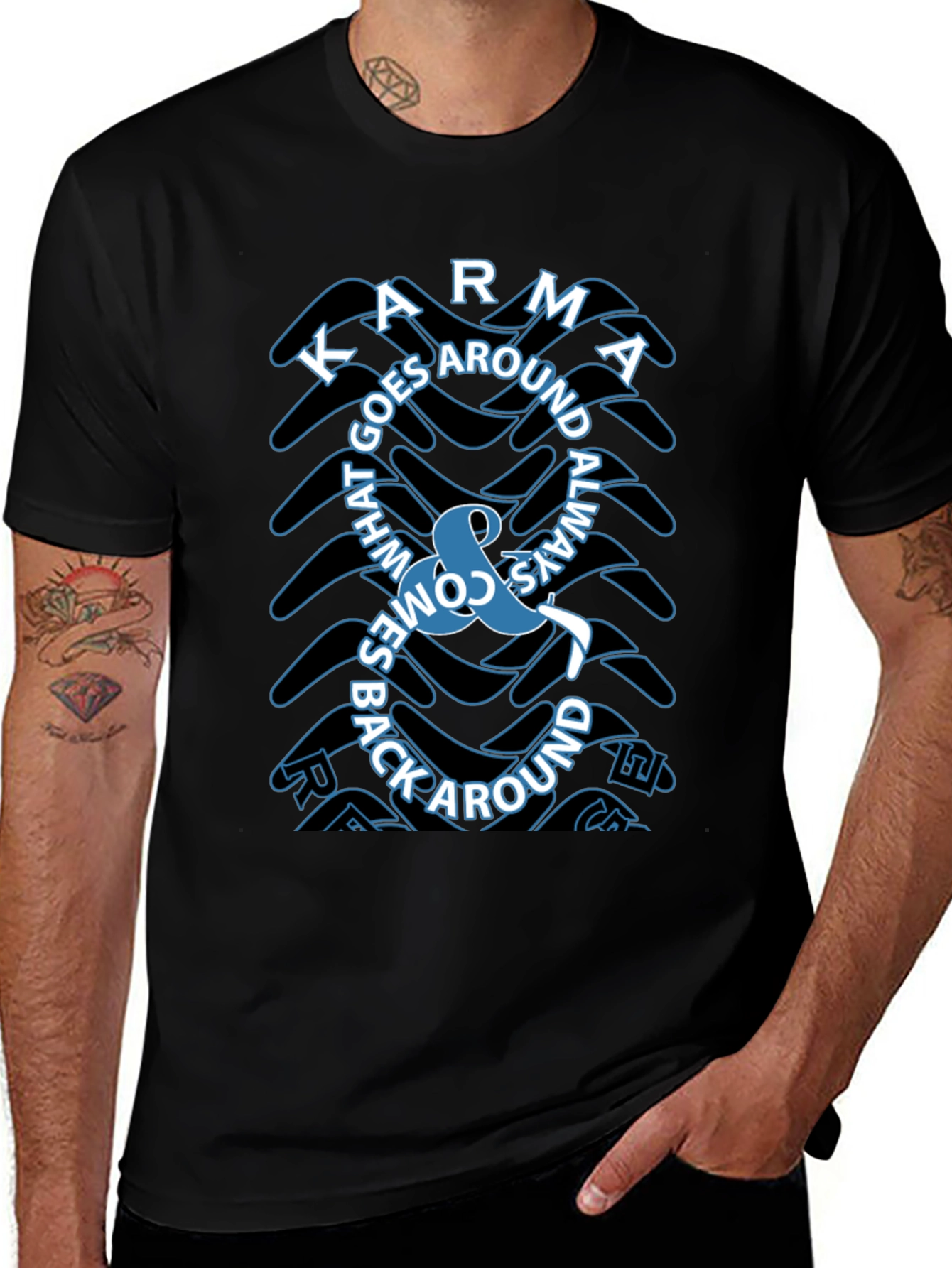 Karma Boomerang Graphic Tee - What Goes Around Comes Around