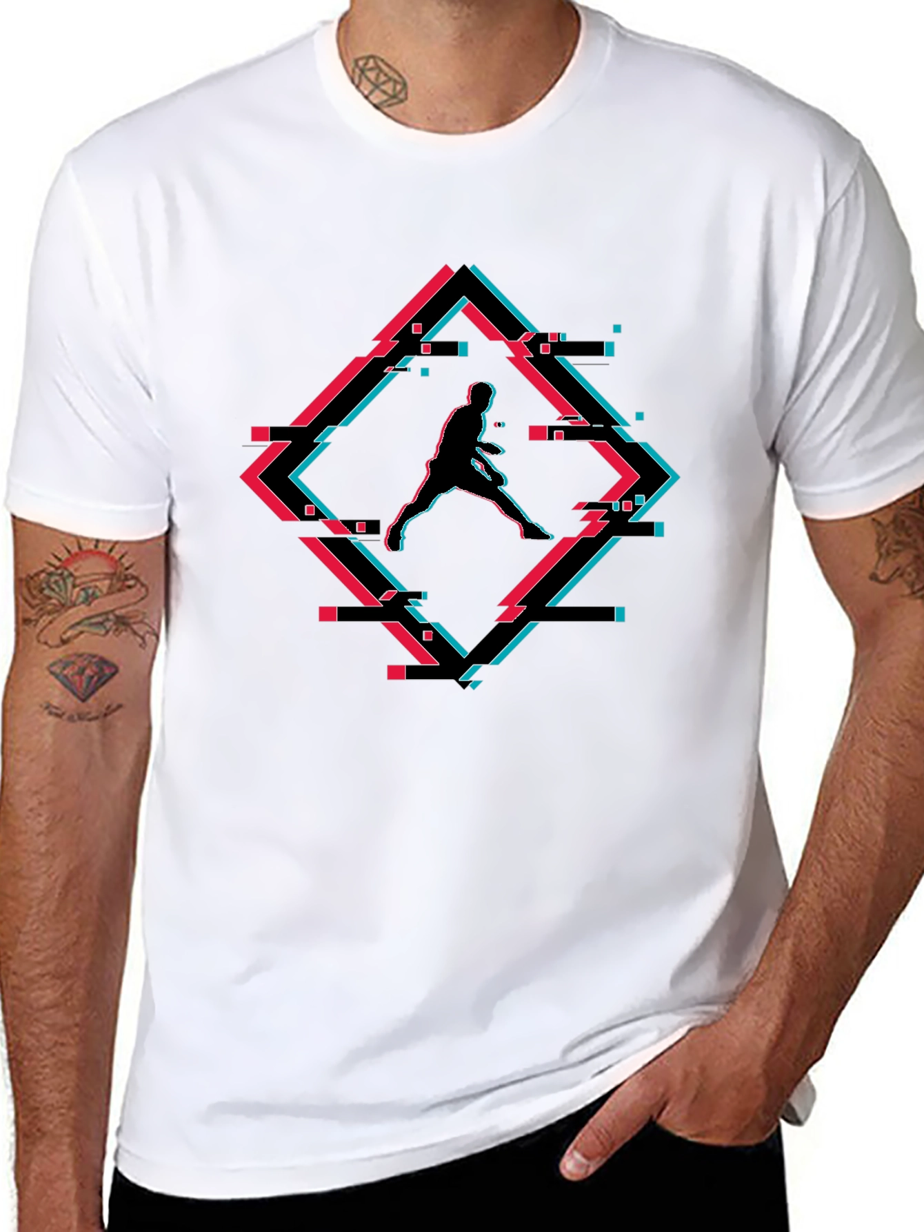 Jumpman Glitch T-Shirt - Black