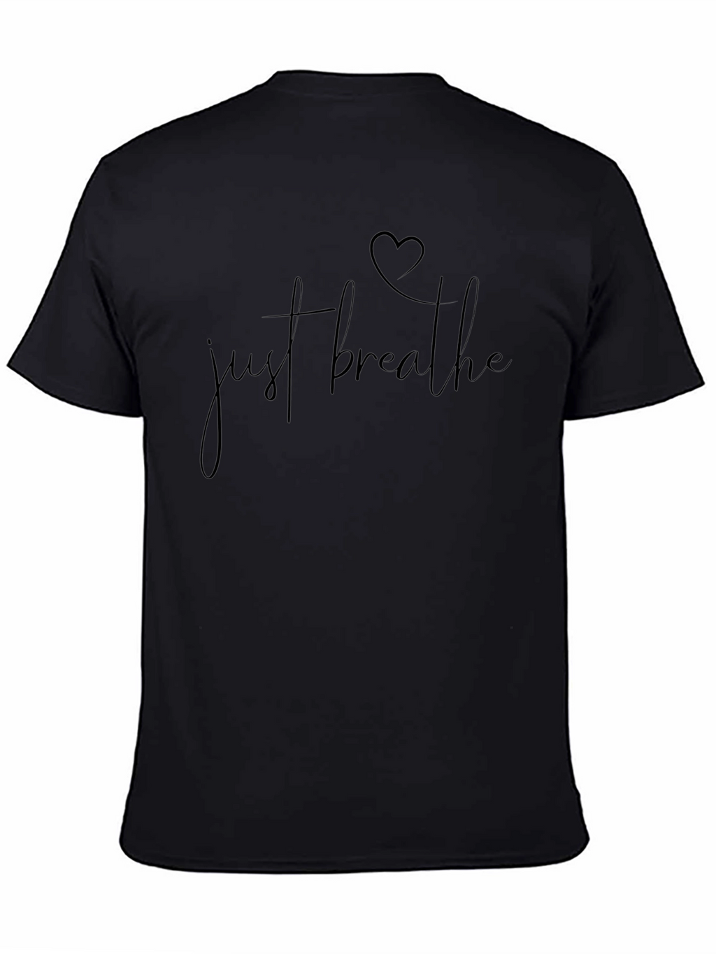 Just Breathe T-Shirt - Heart Graphic Tee