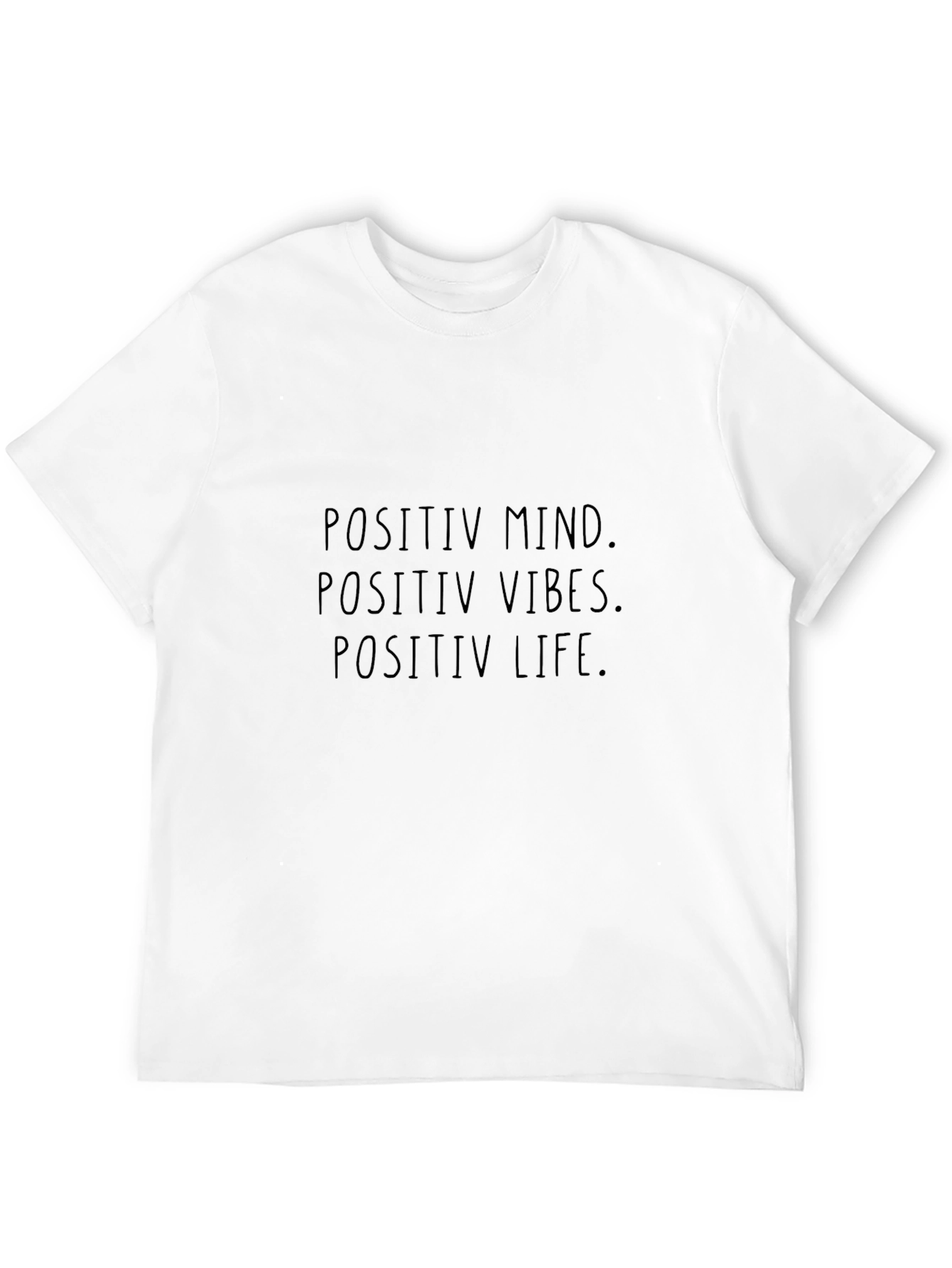 Positive Mind Vibes Life Black T-Shirt
