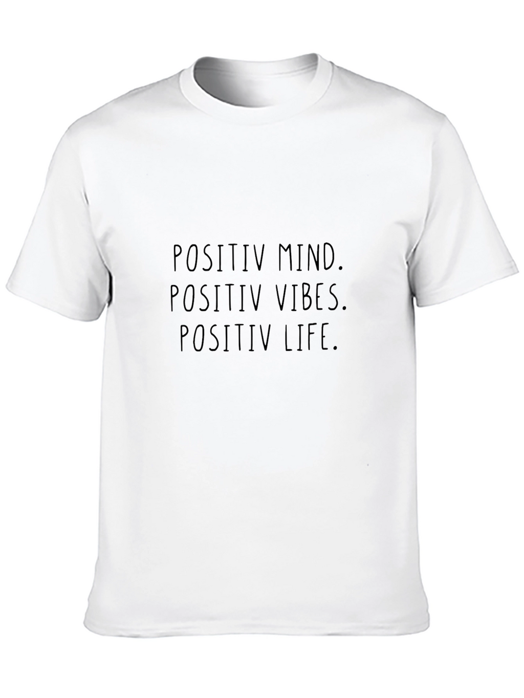 Positive Mind Vibes Life Black T-Shirt