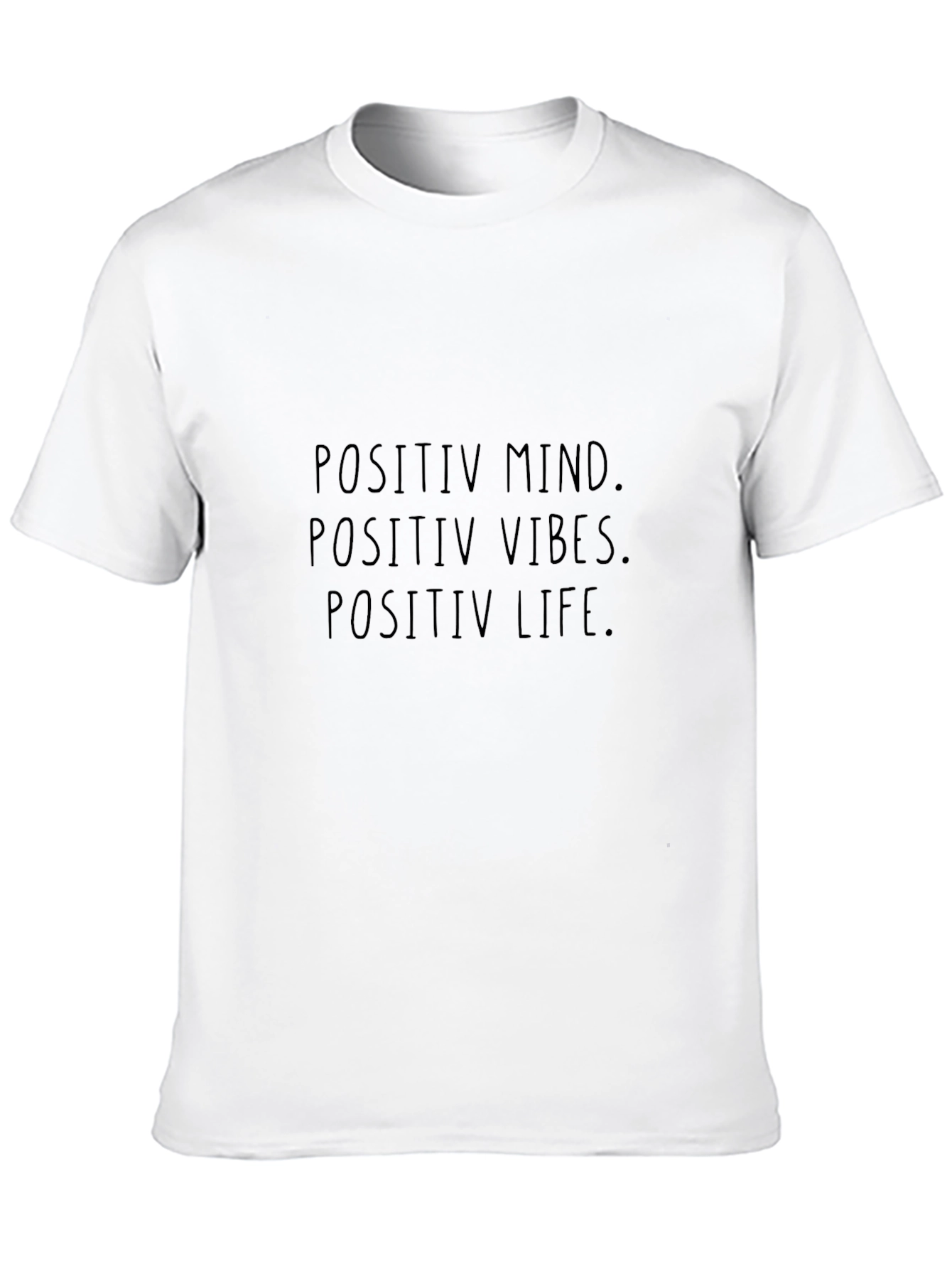 Positive Mind Vibes Life Black T-Shirt