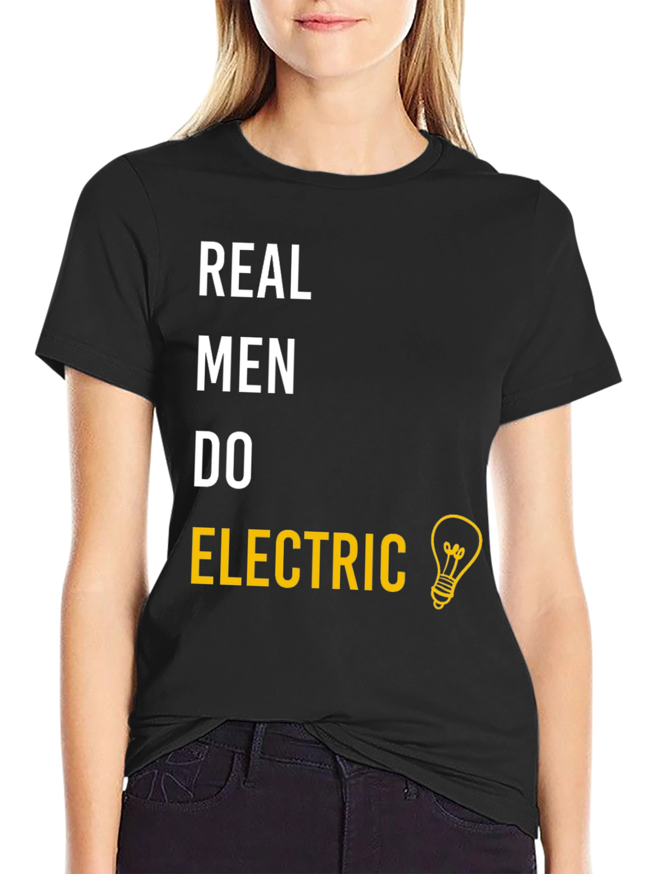 Real Men Do Electric T-Shirt - Funny Electrician Gift