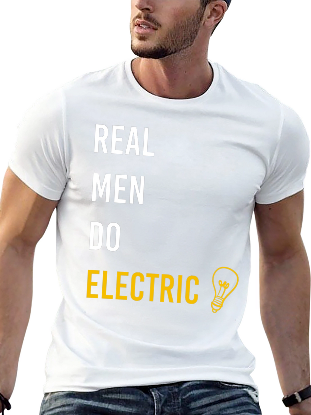 Real Men Do Electric T-Shirt - Funny Electrician Gift